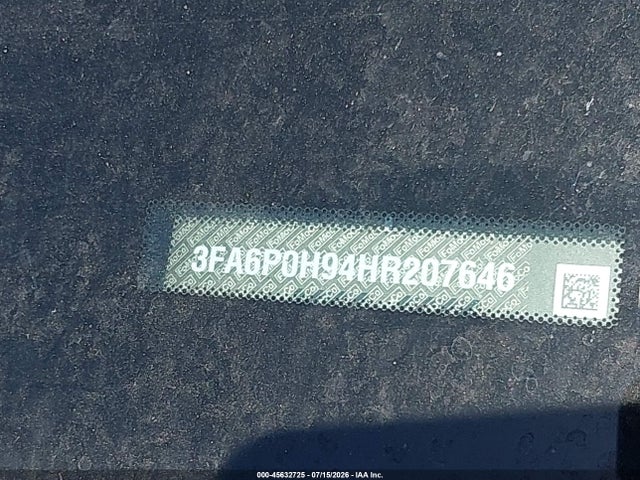 3FA6P0H94HR207646 Ford FUSION SE