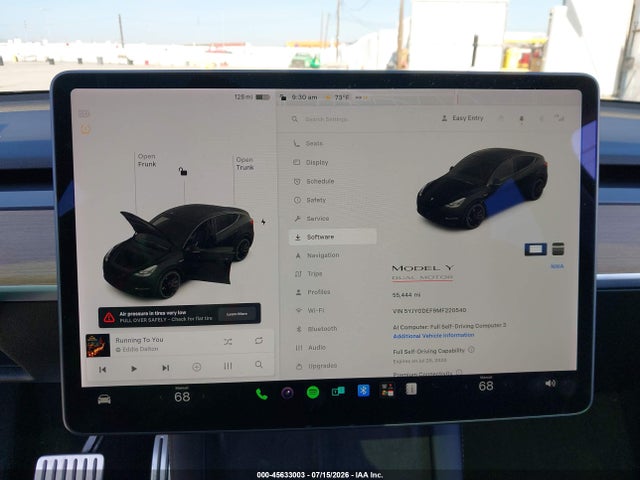 Aukcja sprzedaży 2021 Tesla Model Y Performance Dual Motor All-wheel Drive, vin: 5YJYGDEF9MF220540, numer aukcji: 45633003