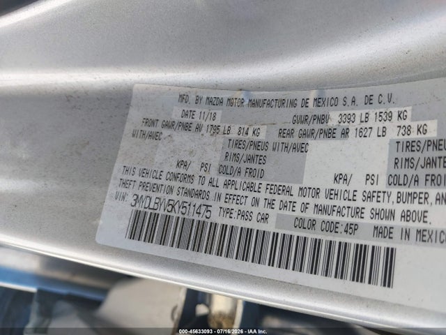 Toyota YARIS LE 2019 3MYDLBYV5KY511475 Image 9