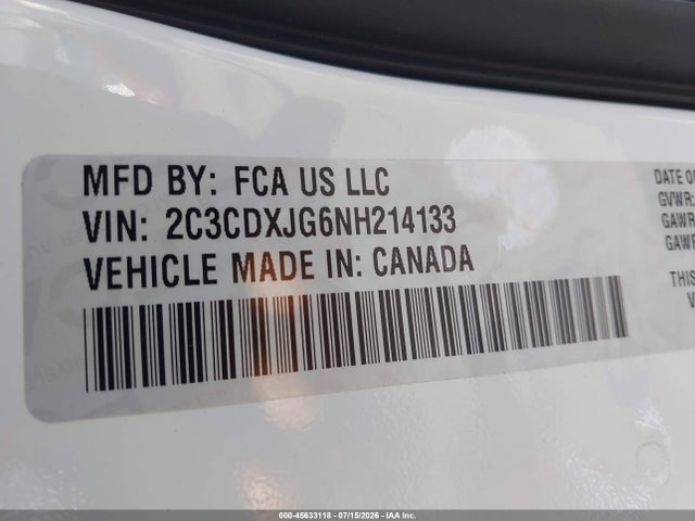 Dodge Charger Sxt Awd 2022 2C3CDXJG6NH214133 Image 9
