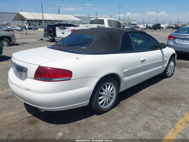 45633181 :رقم المزاد ، 1C3EL55U31N693158 vin ، 2001 Chrysler Sebring Lxi مزاد بيع