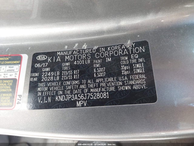 Aukcja sprzedaży 2018 Kia Soul +, vin: KNDJP3A56J7528081, numer aukcji: 45633218