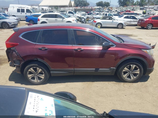 2018 Honda Cr-v Lx მანქანა იყიდება აუქციონზე, vin: 2HKRW5H31JH405600, აუქციონის ნომერი: 45633249