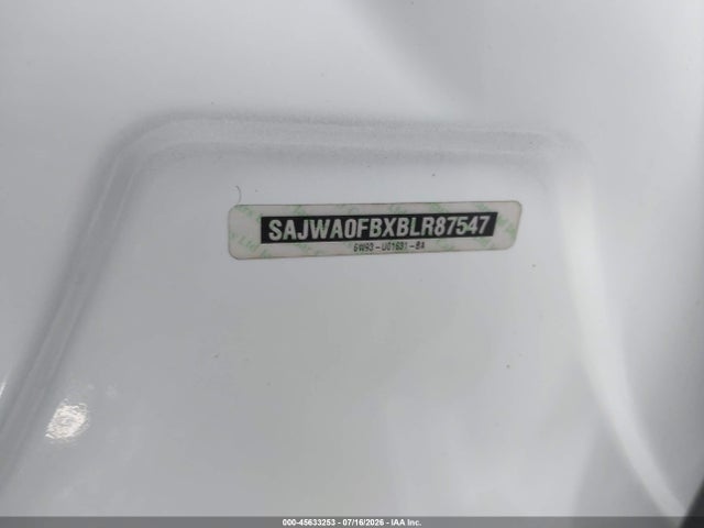 Aukcja sprzedaży 2011 Jaguar Xf, vin: SAJWA0FBXBLR87547, numer aukcji: 45633253