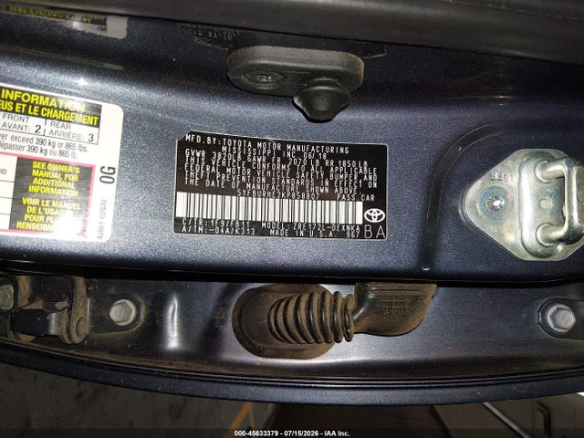 Toyota COROLLA LE 2019 5YFBURHE2KP858807 Image 9