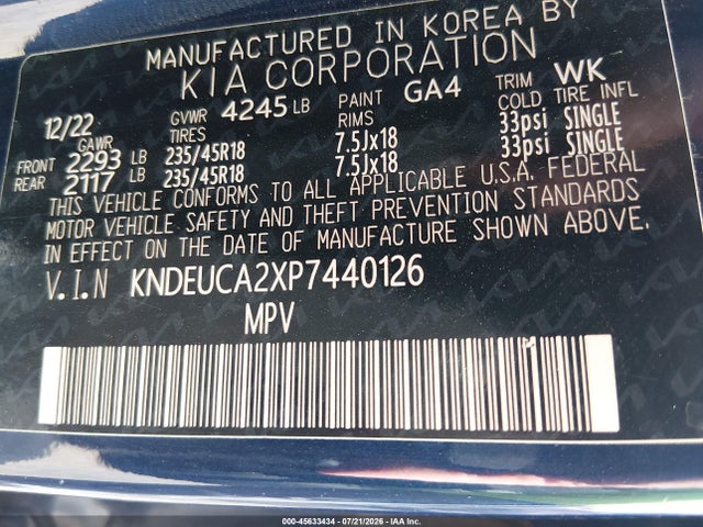 KIA Seltos Nightfall Edition 2023 KNDEUCA2XP7440126 Image 9