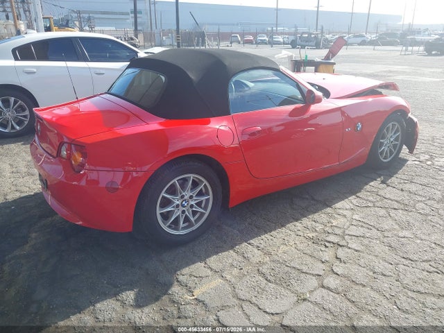 45633456 :رقم المزاد ، 4USBT33594LS50246 vin ، 2004 Bmw Z4 2.5i مزاد بيع