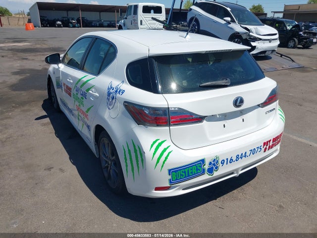 45633583 :رقم المزاد ، JTHKD5BH5C2092842 vin ، 2012 Lexus Ct 200h Premium مزاد بيع