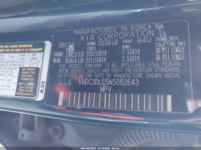 KIA Ev6 Wind 2022 KNDC3DLC5N5082643 Image 9