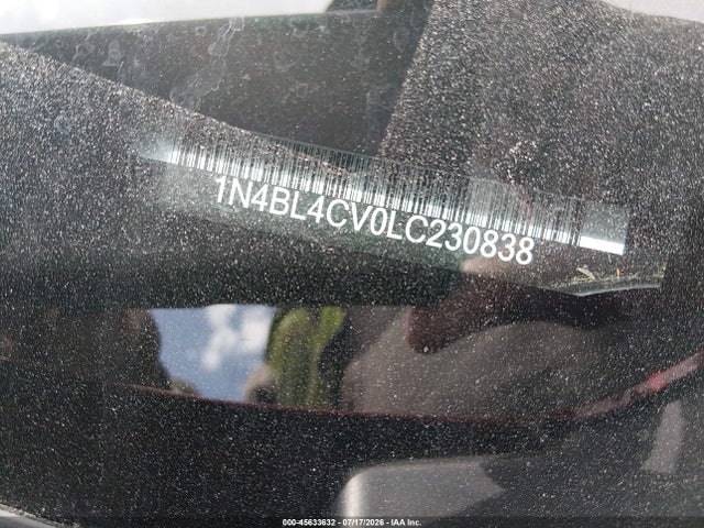 Aukcja sprzedaży 2020 Nissan Altima Sr Fwd, vin: 1N4BL4CV0LC230838, numer aukcji: 45633632