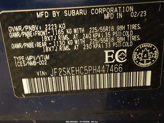 Subaru Forester Sport 2023 JF2SKEHC5PH447466 Image 9