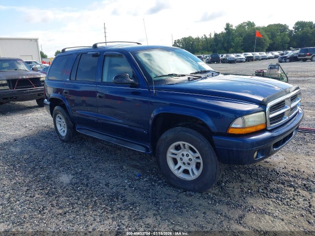 45633704 :رقم المزاد ، 1B4HS58N72F176227 vin ، 2002 Dodge Durango Slt Plus مزاد بيع