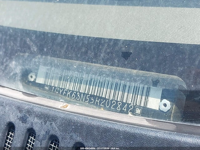 2005 Cadillac Escalade Standard მანქანა იყიდება აუქციონზე, vin: 1GYEK63N55R202842, აუქციონის ნომერი: 45634004