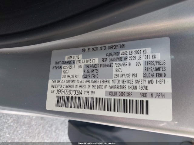 Aukcja sprzedaży 2013 Mazda Cx-5 Grand Touring, vin: JM3KE4DE8D0100514, numer aukcji: 45634055