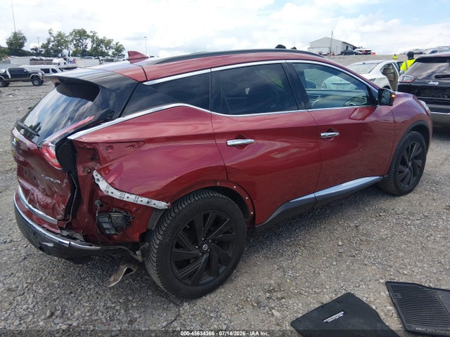45634366 :رقم المزاد ، 5N1AZ2MG1HN170133 vin ، 2017 Nissan Murano Platinum مزاد بيع