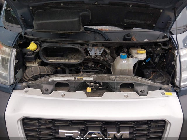 45634494 :رقم المزاد ، 3C6URVJG8LE124780 vin ، 2020 Ram Promaster 3500 Cargo Van High Roof 159 Wb Ext مزاد بيع