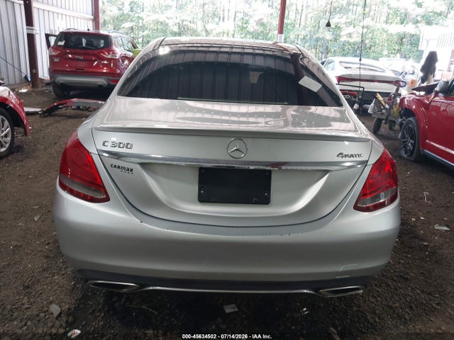 45634502 :رقم المزاد ، 55SWF4KBXGU174523 vin ، 2016 Mercedes-benz C 300 4matic مزاد بيع