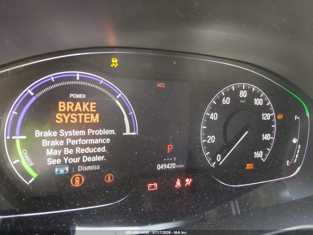 Aukcja sprzedaży 2019 Honda Insight Ex, vin: 19XZE4F54KE001276, numer aukcji: 45634598