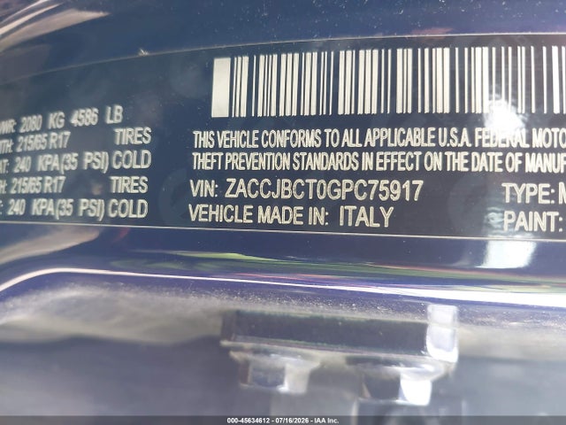 Jeep Renegade Trailhawk 2016 ZACCJBCT0GPC75917 Image 9