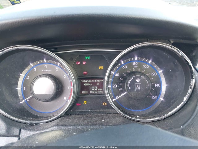 2014 Hyundai Sonata Gls მანქანა იყიდება აუქციონზე, vin: 5NPEB4AC2EH836709, აუქციონის ნომერი: 45634772