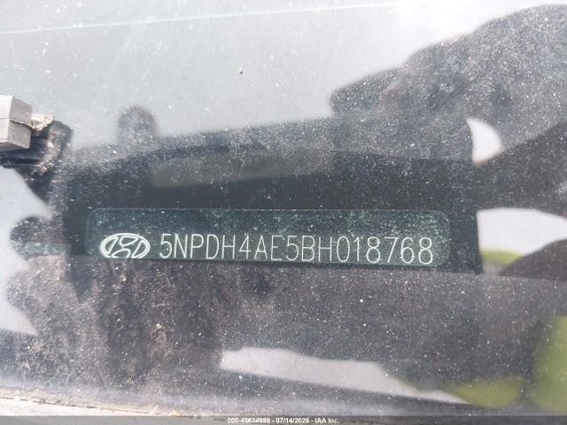 45634990 :رقم المزاد ، 5NPDH4AE5BH018768 vin ، 2011 Hyundai Elantra Limited مزاد بيع