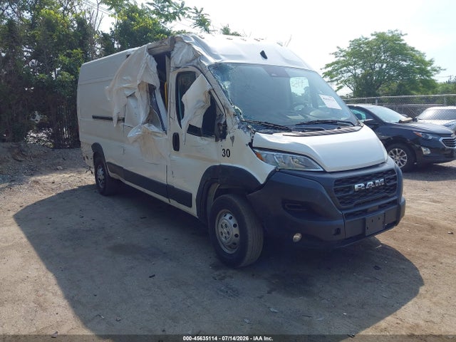 2023 Ram Promaster 3500 Cargo Van High Roof 159 Wb Ext მანქანა იყიდება აუქციონზე, vin: 3C6MRVJGXPE532462, აუქციონის ნომერი: 45635114