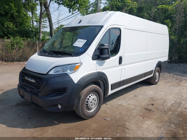 2023 Ram Promaster 3500 Cargo Van High Roof 159 Wb Ext მანქანა იყიდება აუქციონზე, vin: 3C6MRVJGXPE532462, აუქციონის ნომერი: 45635114