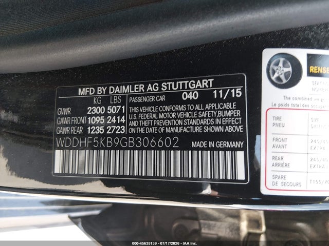 Продажа на аукционе авто 2016 Mercedes-benz E 350, vin: WDDHF5KB9GB306602, номер лота: 45635139