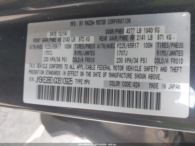 Продаж на аукціоні авто 2016 Mazda Cx-5 Sport, vin: JM3KE2BEXG0610925, номер лоту: 45635152
