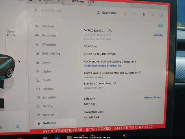 Продаж на аукціоні авто 2022 Tesla Model 3 Long Range Dual Motor All-wheel Drive, vin: 5YJ3E1EB4NF187086, номер лоту: 45635211