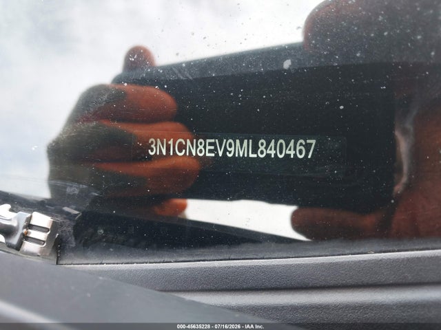 45635228 :رقم المزاد ، 3N1CN8EV9ML840467 vin ، 2021 Nissan Versa Sv Xtronic Cvt مزاد بيع