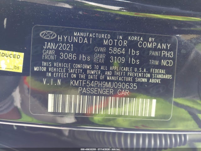 Продажа на аукционе авто 2021 Genesis G90 5.0 Ultimate Awd, vin: KMTF54PH9MU090635, номер лота: 45635259