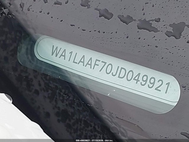 45635621 :رقم المزاد ، WA1LAAF70JD049921 vin ، 2018 Audi Q7 3.0t Premium مزاد بيع