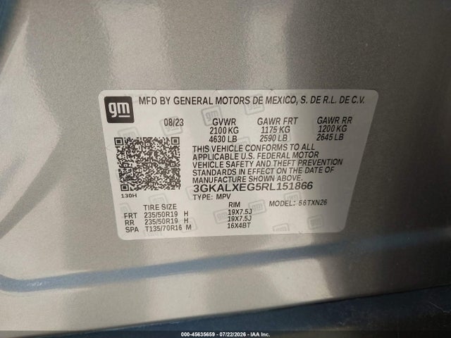 Продажа на аукционе авто 2024 Gmc Terrain Awd Denali, vin: 3GKALXEG5RL151866, номер лота: 45635659