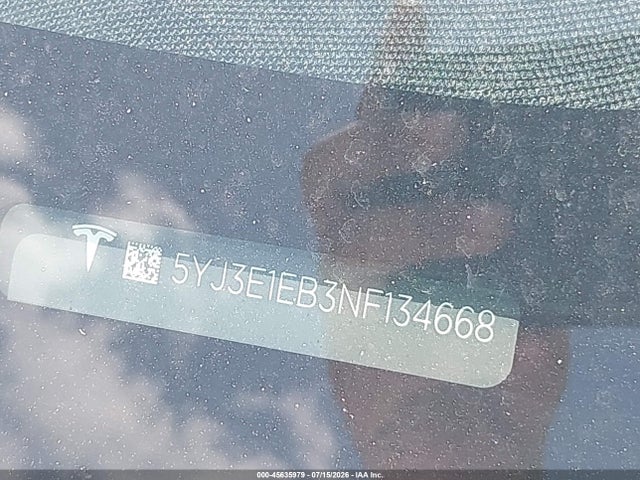 Продажа на аукционе авто 2022 Tesla Model 3 Long Range Dual Motor All-wheel Drive, vin: 5YJ3E1EB3NF134668, номер лота: 45635979