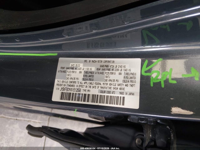 Aukcja sprzedaży 2022 Mazda Cx-5 2.5 S Carbon Edition, vin: JM3KFBCMXN1612698, numer aukcji: 45636104
