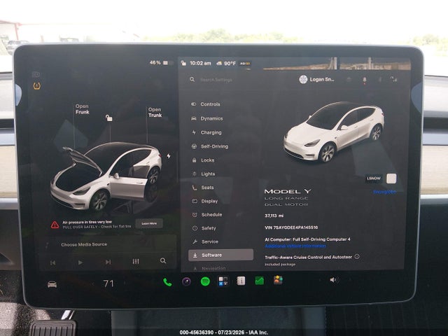 7SAYGDEE4PA145516 Tesla Model Y Awd/long Range Dual Motor All-wheel Drive