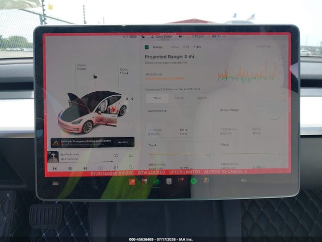 Aukcja sprzedaży 2021 Tesla Model 3 Long Range Dual Motor All-wheel Drive, vin: 5YJ3E1EB2MF919200, numer aukcji: 45636469