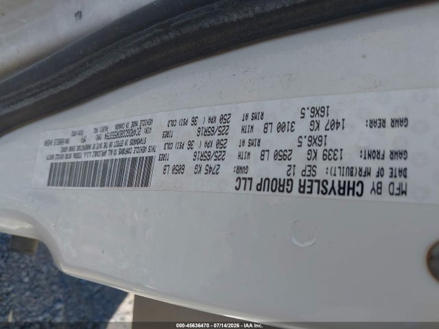 Продажа на аукционе авто 2013 Dodge Grand Caravan Sxt, vin: 2C4RDGCG8DR553794, номер лота: 45636470