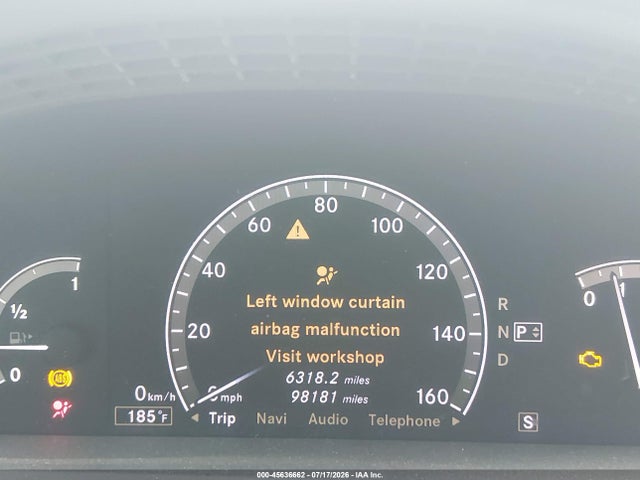 45636662 :رقم المزاد ، WDDNG71XX7A084280 vin ، 2007 Mercedes-benz S 550 مزاد بيع