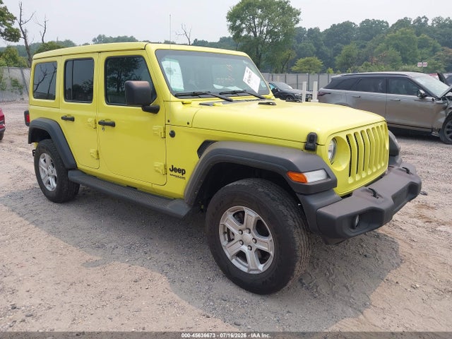 45636673 :رقم المزاد ، 1C4HJXDG9NW215347 vin ، 2022 Jeep Wrangler Unlimited Sport S 4x4 مزاد بيع