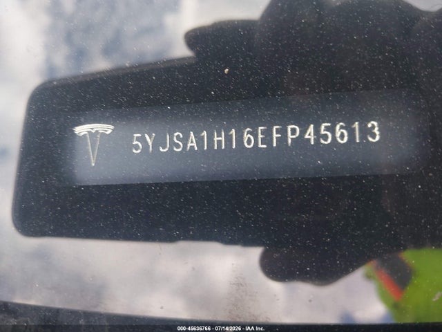 45636766 :رقم المزاد ، 5YJSA1H16EFP45613 vin ، 2014 Tesla Model S P85 مزاد بيع