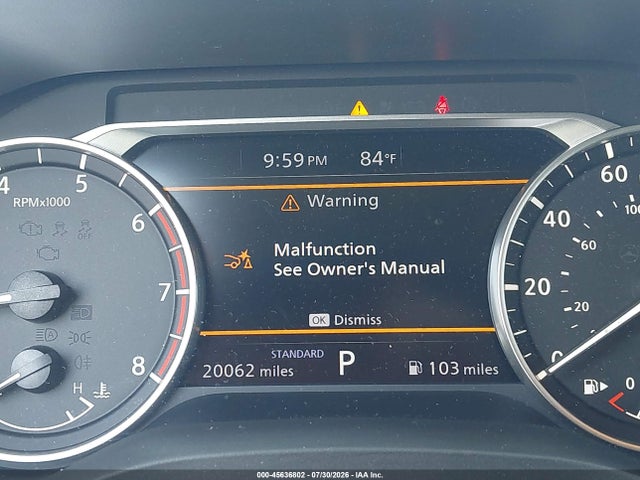 2025 Nissan Rogue Sv Fwd მანქანა იყიდება აუქციონზე, vin: JN8BT3BA0SW007946, აუქციონის ნომერი: 45636802