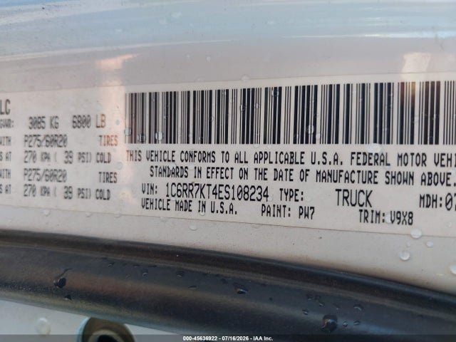 RAM 1500 Express 2014 1C6RR7KT4ES108234 Image 9