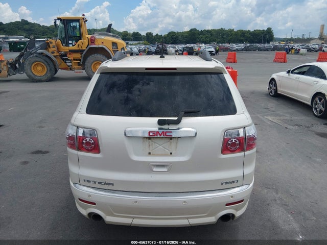 2012 Gmc Acadia Denali მანქანა იყიდება აუქციონზე, vin: 1GKKVTED6CJ394615, აუქციონის ნომერი: 45637073
