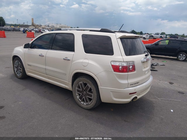 2012 Gmc Acadia Denali მანქანა იყიდება აუქციონზე, vin: 1GKKVTED6CJ394615, აუქციონის ნომერი: 45637073