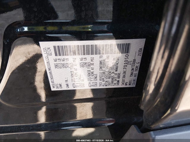 Aukcja sprzedaży 2024 Nissan Rogue Sv Fwd, vin: 5N1BT3BA3RC701050, numer aukcji: 45637463