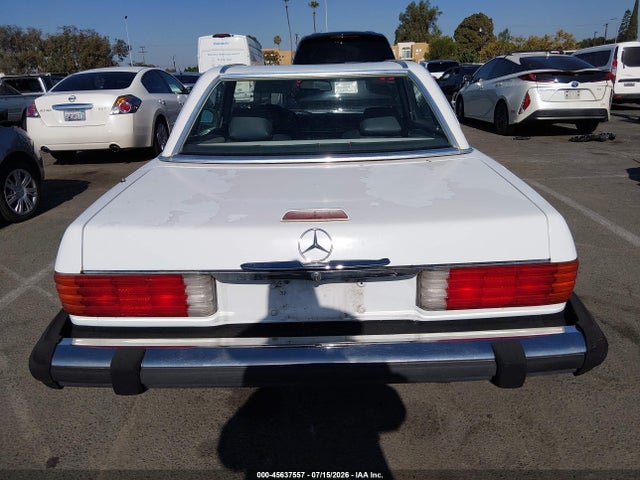 1988 Mercedes-benz 560 Sl მანქანა იყიდება აუქციონზე, vin: WDBBA48D7JA083408, აუქციონის ნომერი: 45637557