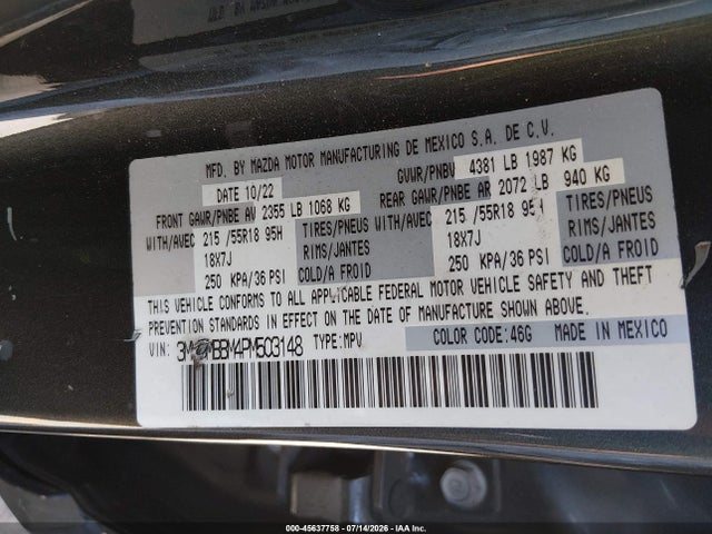 3MVDMBBM4PM503148 Mazda Cx-30 2.5 S Select