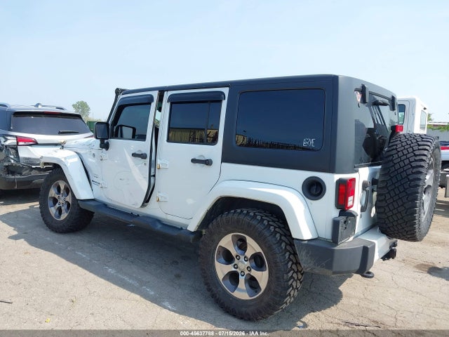 45637788 :رقم المزاد ، 1C4BJWEG3GL193624 vin ، 2016 Jeep Wrangler Unlimited Sahara مزاد بيع